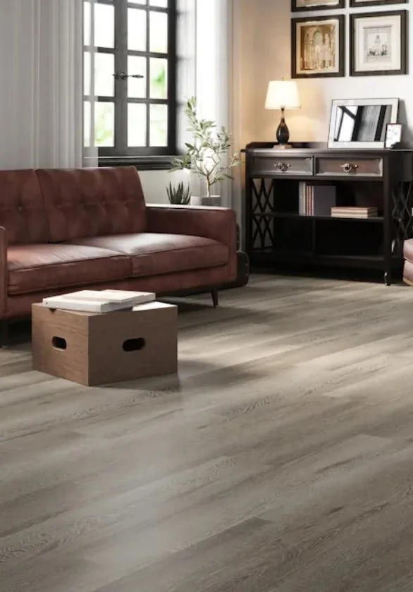 Adleta Jackson Vinyl Residential Luxury Vinyl Plank / Collection: Grandstand / Color: Platinum LG / (Available in a glue down!) Click on picture above to see an enhanced view!