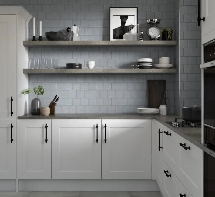 Esmer Residential Glazed Ceramic Wall Tile / Collection: Hues / Color: Cement / SKU:   W21HUESCE0404 / Size: 4" x 4" - (Available in more sizes!) / Click on picture above to see enhanced view!