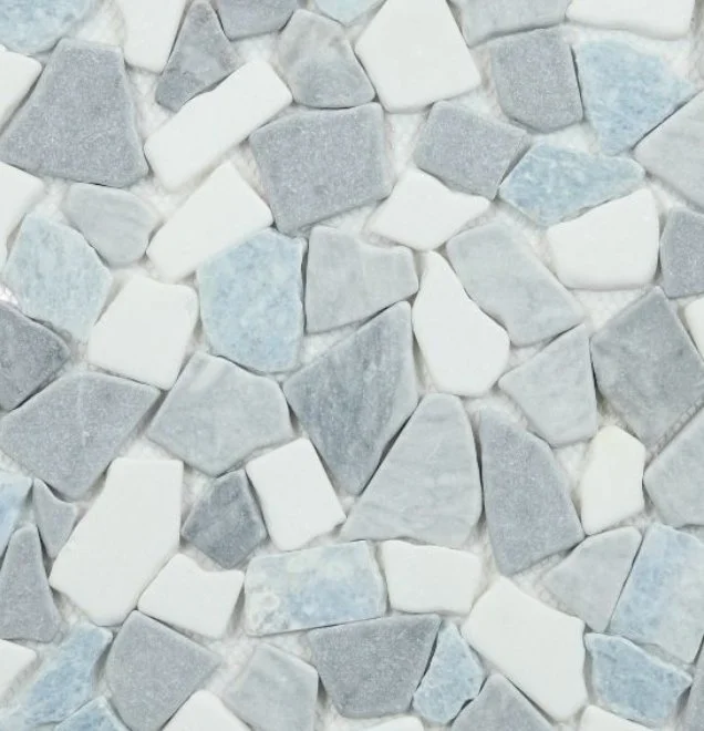 Elysium Residential Mosaic Tile (*ARM 19) / Collection: River / Color: Stone Blue Ocean - SKU: M3764 / Size: "12 x 12" - (Only size available!) / Click on picture above to see enhanced view! 