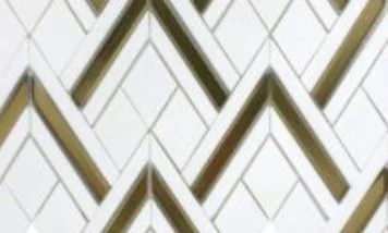 Viking Dist. Anthology Residential Mosaic Wall Tiles / Collection: Panache / Color: Alpine Lace - SKU: ANTHPAAR / Size: "14 x 15" - (Only size available!) / No link available to see enhanced view!