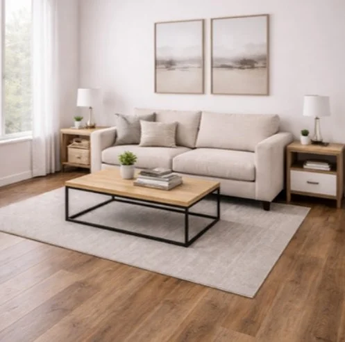 Mountain Scapes Flooring Residential Luxury Vinyl Plank / Collection: Timber Legacy / Color: Copper Breeze / (Also available in 3 other colors!) / Click on picture above to see additional colors! 