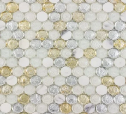 Viking Dist. Anthology Residential Mosaic Wall Tiles / Collection: Chic Collection / Color: Tuscan Sun - SKU: ANTHCHTS / Size: "12 x 12" - (Only size available!) / No link available to see enhanced view!
