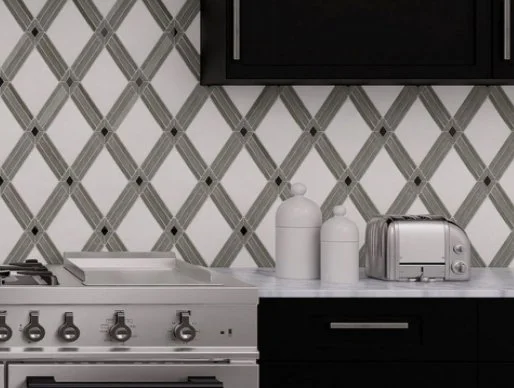 Viking Dist. Anthology Residential Mosaic Wall Tiles / Collection: Panache / Color: Diamond Lane - SKU: ANTHPADL / Size: "11 x 13" - (Only size available!) / No link available to see enhanced view!