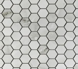 Viking Dist. Anthology Residential Mosaic Wall Tiles / Collection: Marble Ridge Reserve / Color: Dusty Onyx - SKU: 	ANTHMRDOHMM / Size: "12 x 12" - (Also available in a 1 x 2 subway mosaic!) / No link available to see enhanced view!