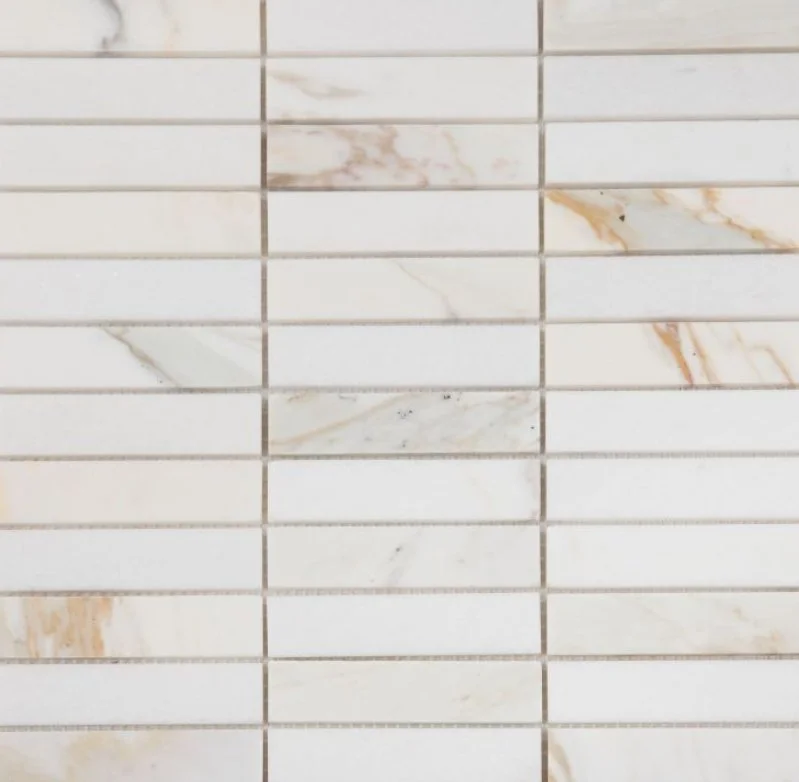 Elysium Residential Mosaic Tile (*ARM 11) / Collection: Slot / Color: Calacatta - SKU: MO1115 / Size: 11.75" x 11.75" - (Only size available!) / Click on picture above to see enhanced view!
