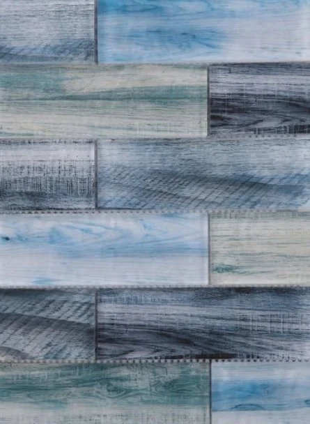 Elysium Residential Mosaic Tile (*ARM 29) / Collection: Art / Color: Wood Ocean - SKU: M3716 / Size: "11.75 x 11.75" - (Only size available!) / Click on picture above to see enhanced view!