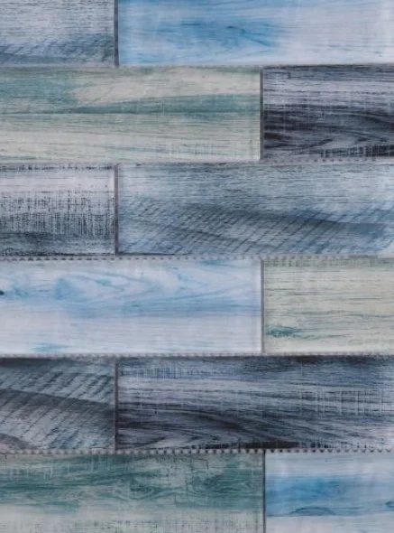 Elysium Residential Mosaic Tile (*ARM 29) / Collection: Art / Color: Wood Ocean - SKU: M3722 / Size: "11.75 x 11.75" - (Only size available!) / Click on picture above to see enhanced view!