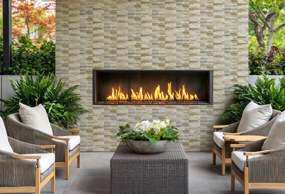 Brandon Co. Akua Residential Mosaics (Made from real stone!) / Collection: Slim Brick Series / Color: Beige / Size: "16 x 4" - (Only size available!) / No link available to see enhanced view!