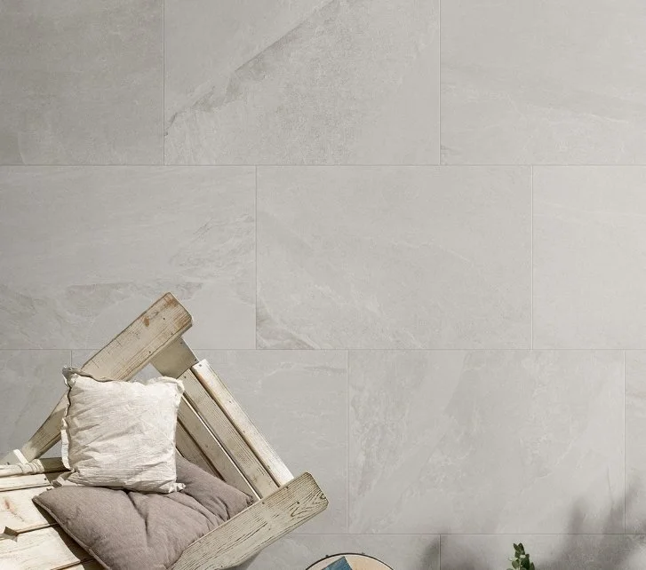 Viking Dist. Florida Tile Residential Porcelain Wall & Floor Tile / Collection: High Ridge / Color: Stardust White - SKU:  FTIHRG1012x24/ Size: 12" x 24" - (Available in more sizes!) / Click on picture above to see enhanced view! 