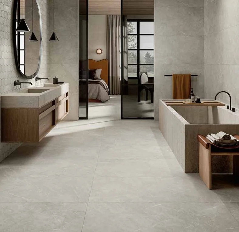 Bolick Dist. Del Conca Residential Porcelain Tile / Collection: Eden / Color: Blue De Savoie -SKU:  HDN02 / Size: 24" x 48" - (Available in more sizes!) / No link available to see enhanced view! 