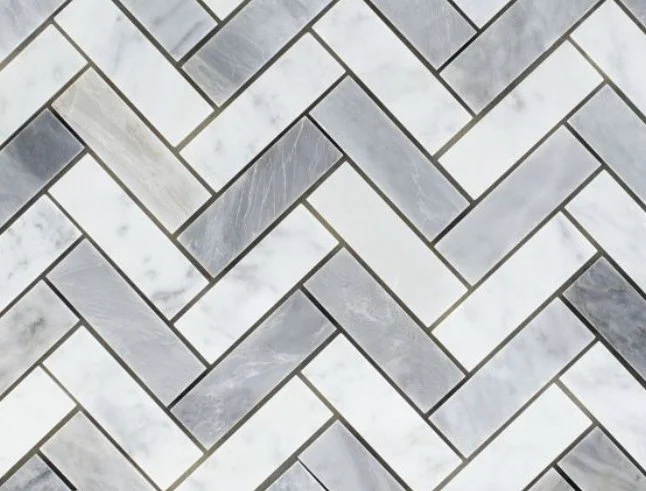 Elysium Residential Mosaic Tile (*ARM 7) / Collection: Chevron / Color: Long Loft - SKU: M547 / Size: 11" x 12.50" - (Only size available!) / Click on picture above to see enhanced view! 