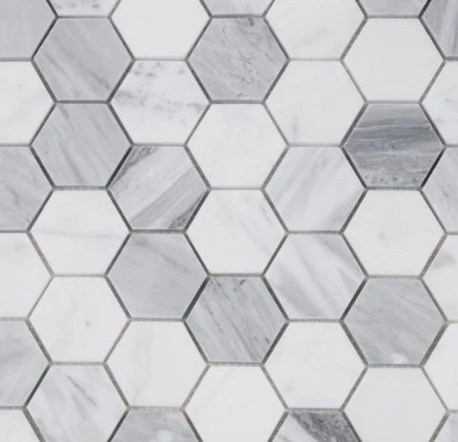 Elysium Residential Mosaic Tile (*ARM 4) / Collection: Hexagon / Color: Dusk 2x2 - SKU: MO1011 / SKU: M3920 (For 3x3's) / Size: 11.75" x 12" - (Only 1 other size available - (3x3) 10.25 x 11.75!) / Click on picture above to see enhanced view! 