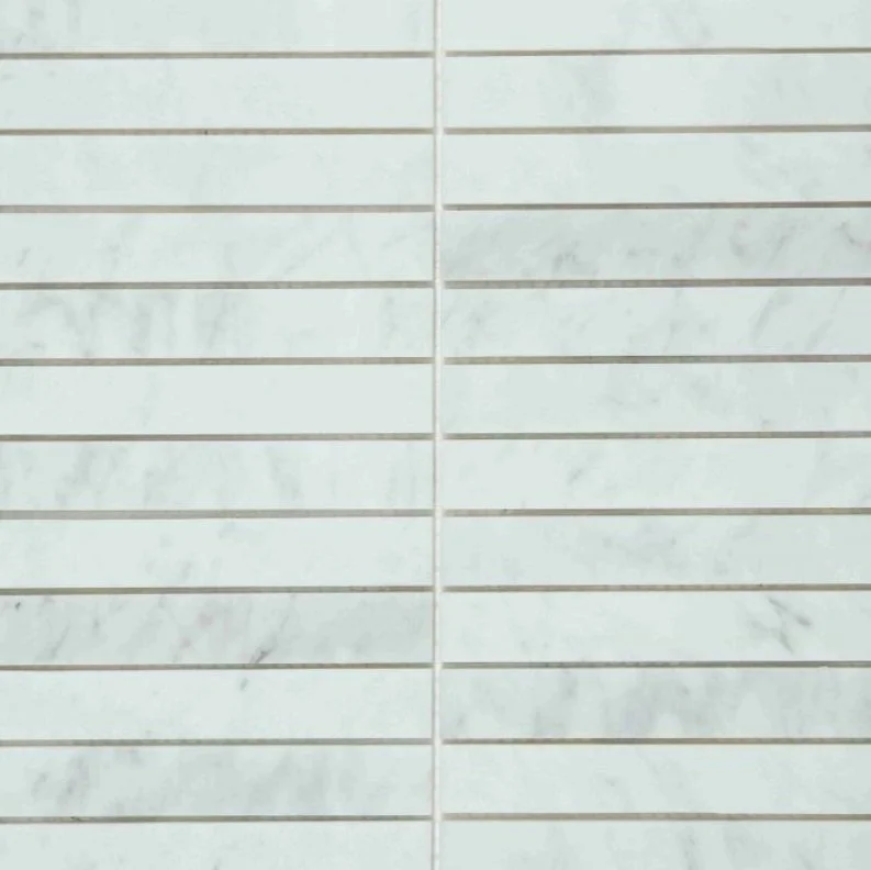 Elysium Residential Mosaic Tile (*ARM 11) / Collection: Slot / Color: Carrrara Honed - SKU: M4441 / Size: 11.75" x 11.75" - (Only size available!) / Click on picture above to see enhanced view!