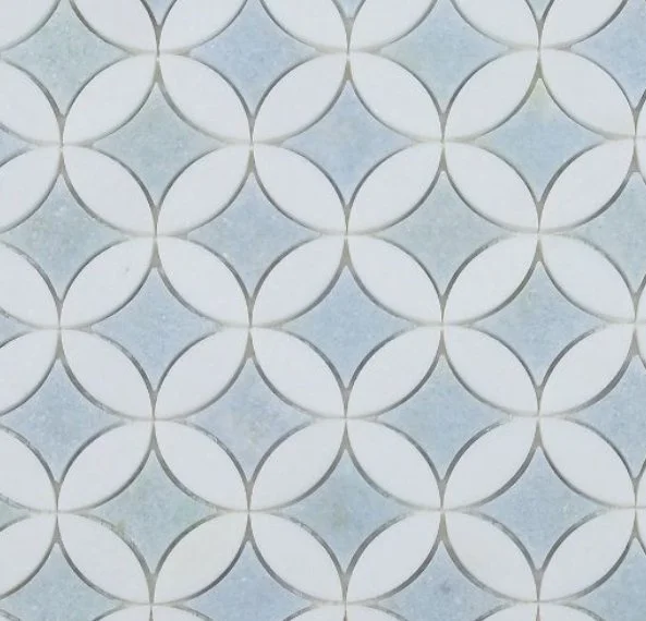 Elysium Residential Mosaic Tile (*ARM 9) / Collection: Embrace / Color: Crystal Ocean - SKU: M4092 / Size: 11.75" x 11.75" - (Only size available!) / Click on picture above to see enhanced view!