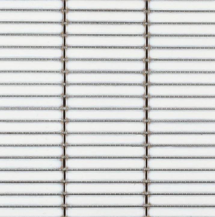 Elysium Residential Mosaic Tile (Can also be used in pools!) (*ARM 41) / Collection: Hulu / Color: White Band - SKU: M691 / Size: "11 x 11.50" - (Only size available!) / Click on picture above to see enhanced view!
