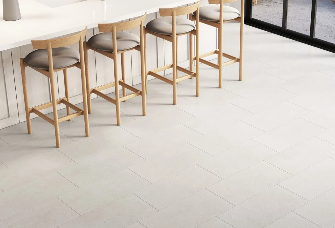 Bolick Dist. Elaine Residential Porcelain Floor Tile / Collection: URBANSTONE / Color: Shell - SKU: EL-US30RCTI224MTJI / Size: 12" x 24" - (Available in more sizes!) / No link available to see enhanced view! 