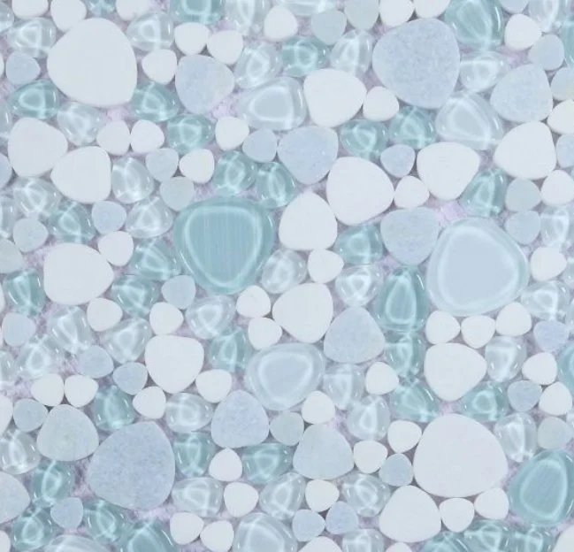 Elysium Residential Mosaic Tile (*ARM 21) / Collection: Peach / Color: Crystal Ocean - SKU: M3927 / Size: "12 x 12" - (Only size available!) / Click on picture above to see enhanced view!