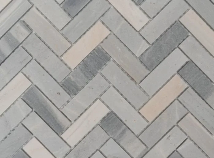 Elysium Residential Mosaic Tile (*ARM 7) / Collection: Herringbone / Color: Italian Blue - SKU: M993 / Size: 11" x 12.50" - (Only size available!) / Click on picture above to see enhanced view! 