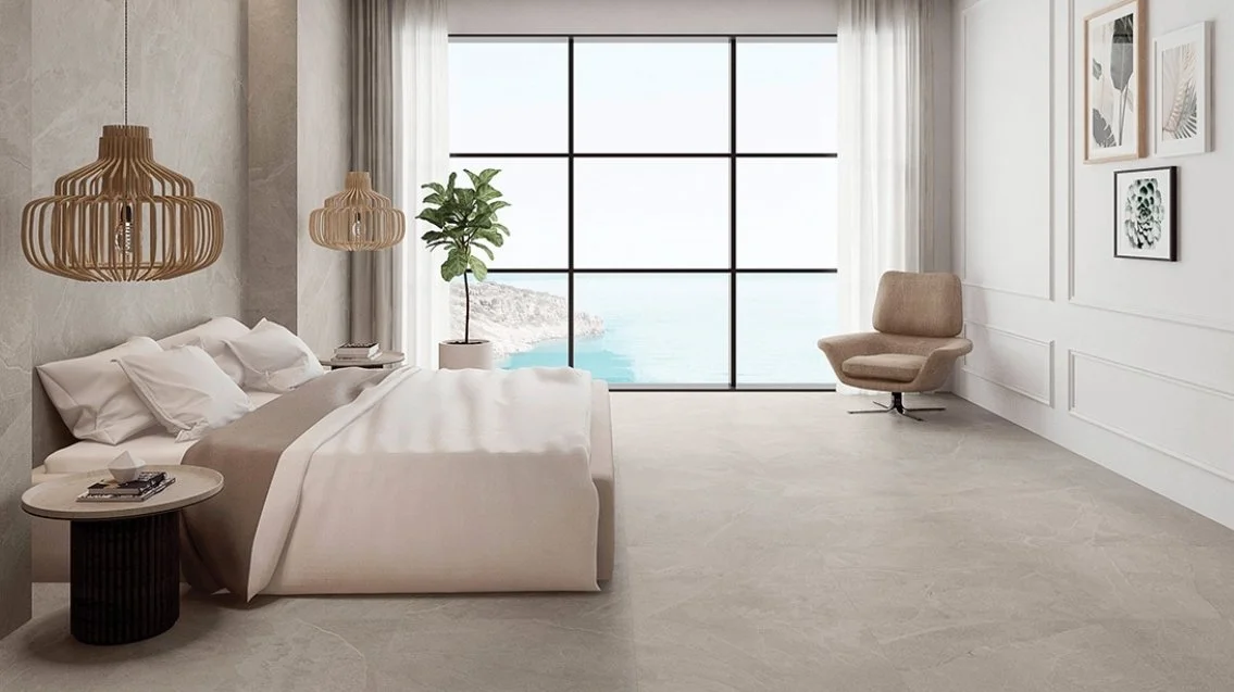 Viking Dist. Florida Tile Residential Porcelain Wall & Floor Tile / Collection: Aura / Color: Earth Beige - SKU: FTIAUR4024x48 / Size: 24" x 48" - (Available in more sizes!) / Click on picture above to see enhanced view! 