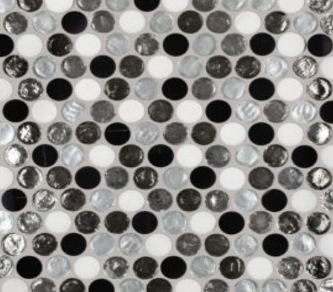 Viking Dist. Anthology Residential Mosaic Wall Tiles / Collection: Chic Collection / Color: Midnight Sun - SKU: ANTHCHMS / Size: "12 x 12" - (Only size available!) / No link available to see enhanced view!