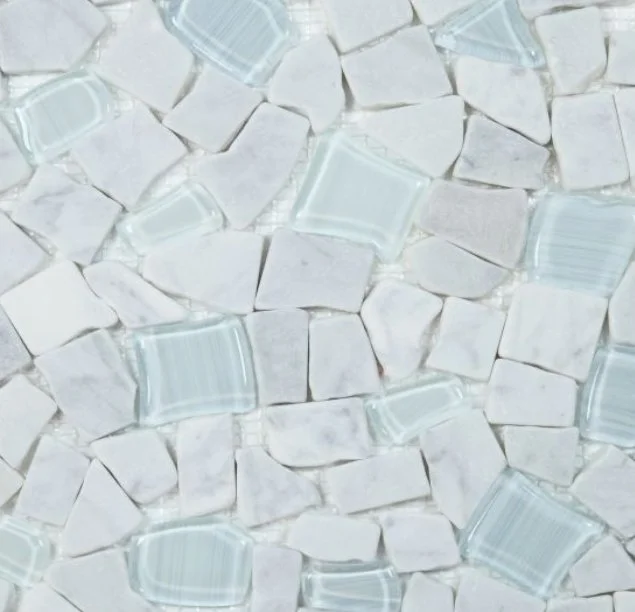 Elysium Residential Mosaic Tile (*ARM 26) / Collection: Pebble / Color: Carrara - SKU: MO1141 / Size: "12 x 12" - (Only size available!) / Click on picture above to see enhanced view! 