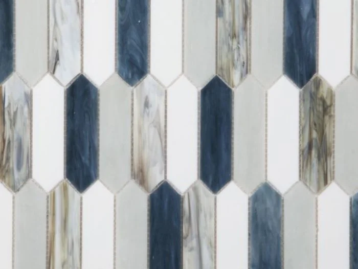 Elysium Residential Mosaic Tile (Can also be used in pools!) (*ARM 27) / Collection: Newport / Color: Arrow Beach - SKU: MO1119 / Size: "10.25 x 12.50" - (Only size available!) / Click on picture above to see enhanced view!