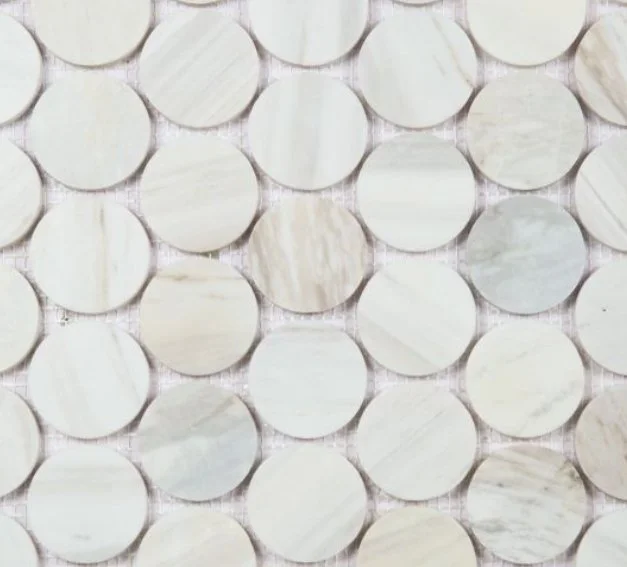 Elysium Residential Mosaic Tile (*ARM 32) / Collection: Penny / Color: Marble Large Eura Wood Honed 2x2- SKU: M4444 / Size: "11.75 x 12" - (Only size available!) / Click on picture above to see enhanced view!