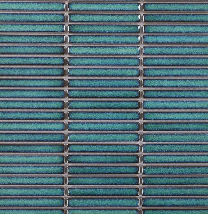 Elysium Residential Mosaic Tile (Can also be used in pools!) (*ARM 41) / Collection: Hulu / Color: Turquoise Band - SKU: M4119 / Size: "11 x 11.50" - (Only size available!) / Click on picture above to see enhanced view!