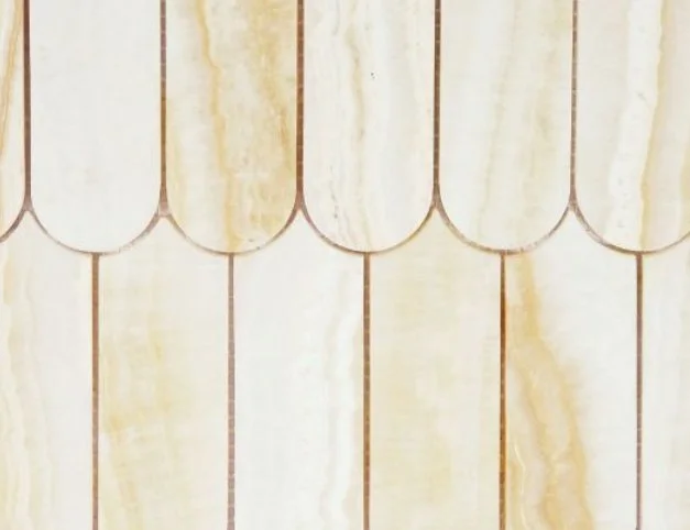 Elysium Residential Mosaic Tile (*ARM 17) / Collection: Piano / Color: Onyx Ivory Polished - SKU: M4382 / Size: "10 x 11.75" - (Only size available!) / Click on picture above to see enhanced view! 