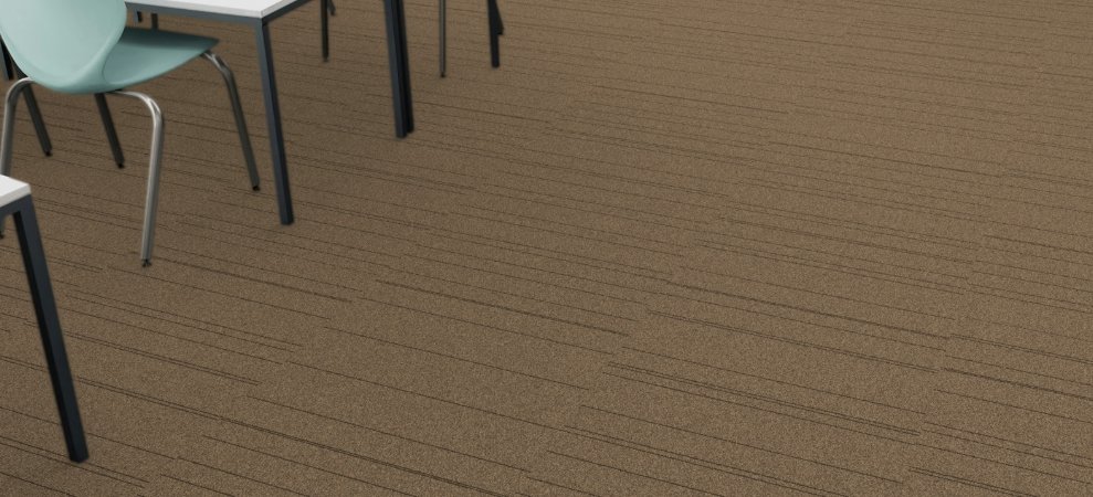 Mohawk Aladdin Commercial Glue Down Carpet Tiles / Collection: Rule Breaker (Stripe Tile) / Color: Praline / (Available in 5 other colors!) / Click on picture above to see additional colors!