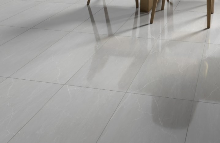 Esmer Residential Porcelain Floor Tile / Collection: Sterlina II / Color: Gray Polished / SKU: F20STERGR1224P / Size: 12" x 24" - (Available in more sizes and in a matte version!) / Click on picture above to see enhanced view! 