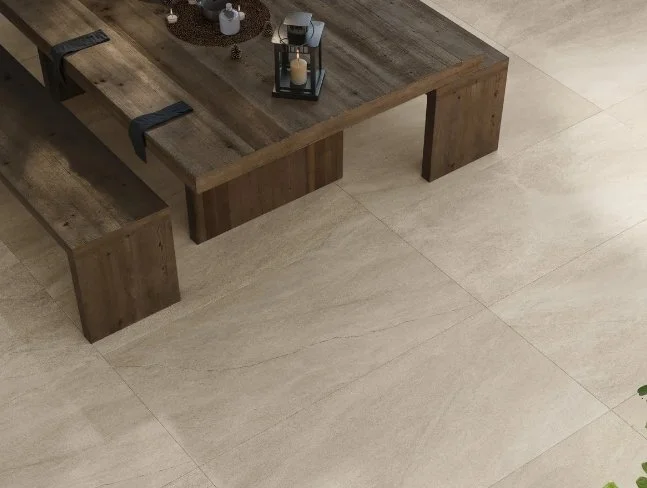 Bolick Dist. Armada Residential Porcelain Tile / Collection: Thera / Color: Almond (Exterior) - SKU: AM-900705E / Size: 12" x 24" - (Available in more sizes!) / No link available to see enhanced view! 