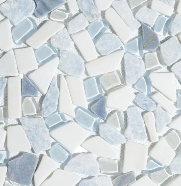 Elysium Residential Mosaic Tile (*ARM 26) / Collection: Pebble / Color: Royal Sapphire - SKU: M4421 / Size: "12 x 12" - (Only size available!) / Click on picture above to see enhanced view! 
