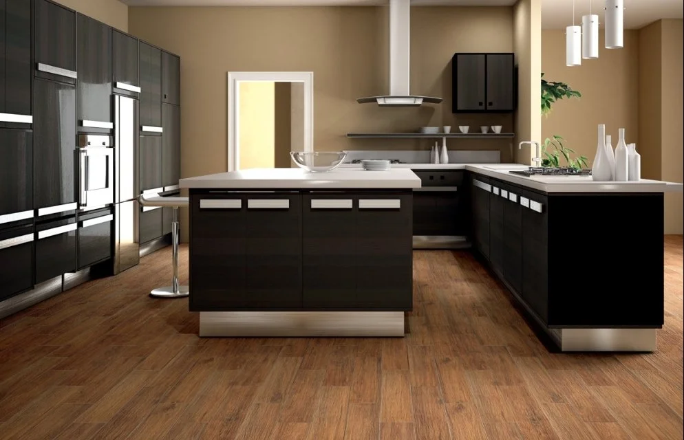 Viking Dist. Florida Tile Residential Porcelain Floor Tile / Collection: Berkshire / Color: Hickory -SKU: FTI255358X36 / Size: 6" x 24" - (Available in more sizes!) / Click on picture above to see enhanced view! 