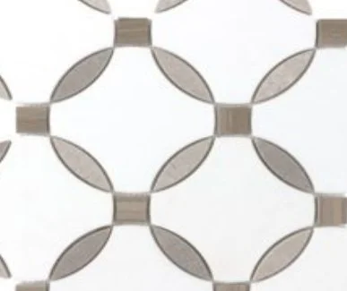 Viking Dist. Anthology Residential Mosaic Wall Tiles / Collection: Panache / Color: Bavarian Lace - SKU: ANTHPABL / Size: "12 x 13" - (Only size available!) / No link available to see enhanced view!