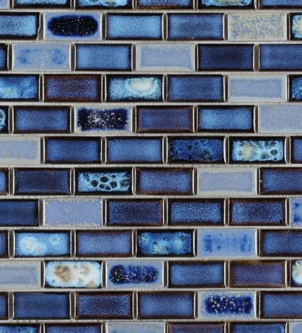Elysium Residential Mosaic Tile (Can also be used in pools!) (*ARM 40) / Collection: Brick / Color: Royal Blue - SKU: M624 / Size: "11.75 x 11.75" - (Only size available!) / Click on picture above to see enhanced view!