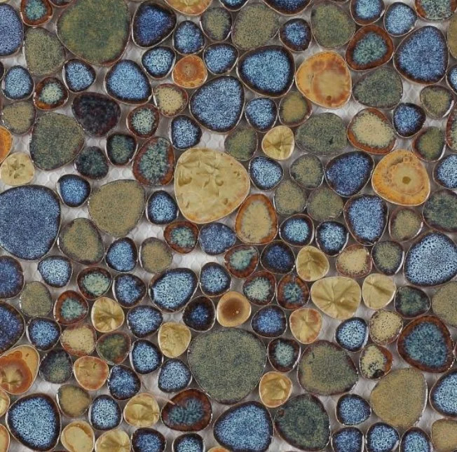 Elysium Residential Mosaic Tile (Can also be used in pools!) (*ARM 39) / Collection: Growing / Color: Olive - SKU: M433 / Size: "11.50 x 11.50" - (Only size available!) / Click on picture above to see enhanced view!