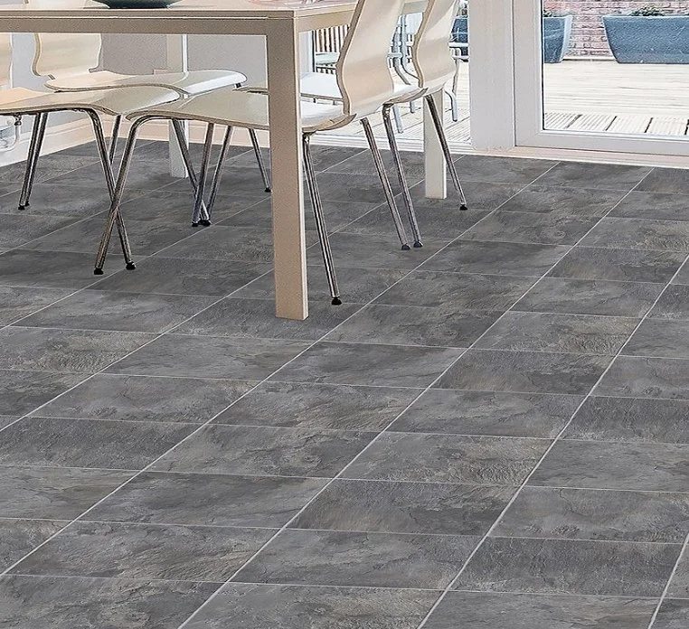 Mohawk Versa Tech Plus Luxury Sheet Vinyl (Linoleum) / Collection: Genial Crest / Color: Wolf Grey 910 / (Available in 13'2 Foot Rolls) / (Available in 11 other colors!) / Click on picture above to see additional colors! 