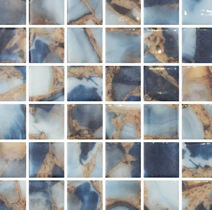 Elysium Residential Mosaic Tile (Can also be used in pools!) (*ARM 47) / Collection: Vanguard / Color: Penta Mauna - SKU: M803 / Size: "12.25 x 12.25" - (Only size available!) / Click on picture above to see enhanced view!