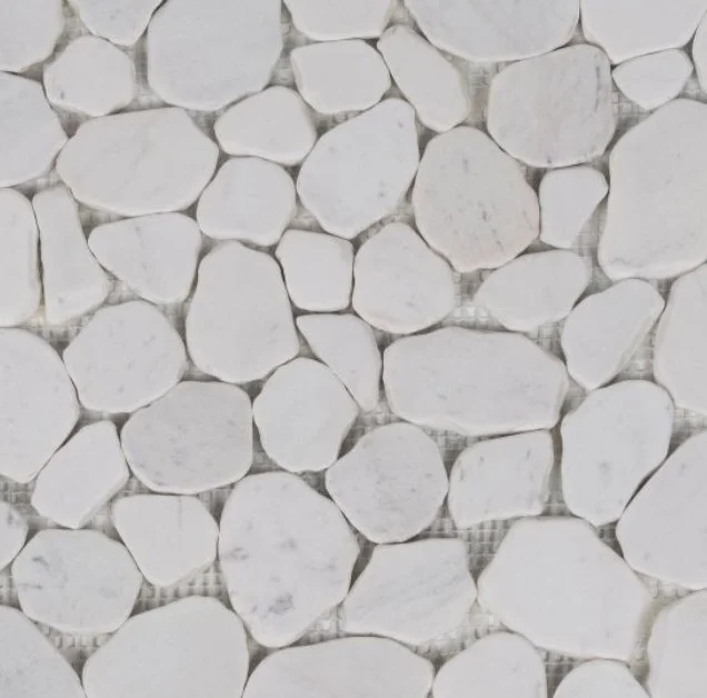 Elysium Residential Mosaic Tile (*ARM 19) / Collection: River / Color: Stone White - SKU: M4251 / Size: "11.50 x 11.50" - (Only size available!) / Click on picture above to see enhanced view! 