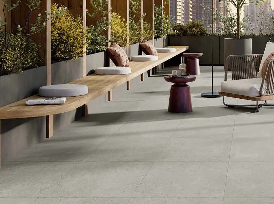 Bolick Dist. Del Conca Residential Outdoor Tile / Collection: Essential / Color: Gray -SKU: HET205 / Size: 24" x 24" - (Available in more sizes!) / No link available to see enhanced view! 