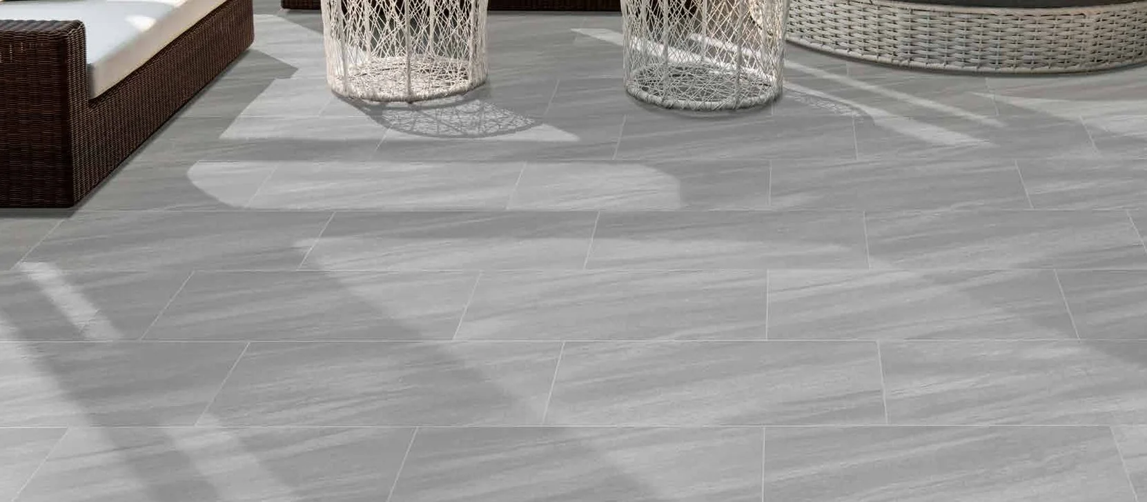 Bolick Dist. Del Conca Residential Outdoor Tile / Collection: Quartzite / Color: Gray -SKU: HQT205 / Size: 16" x 32" - (Available in more sizes!) / No link available to see enhanced view! 