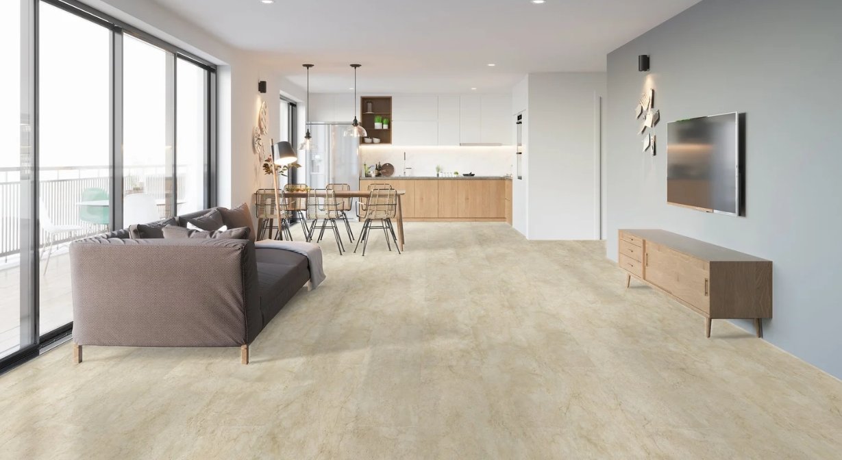 Brandon Co. Diamond Living Residential Luxury Vinyl Plank / Collection: Rome Tile Collection / Color: Santorini / (Available in glue down!) Click on picture above to see an enhanced view!