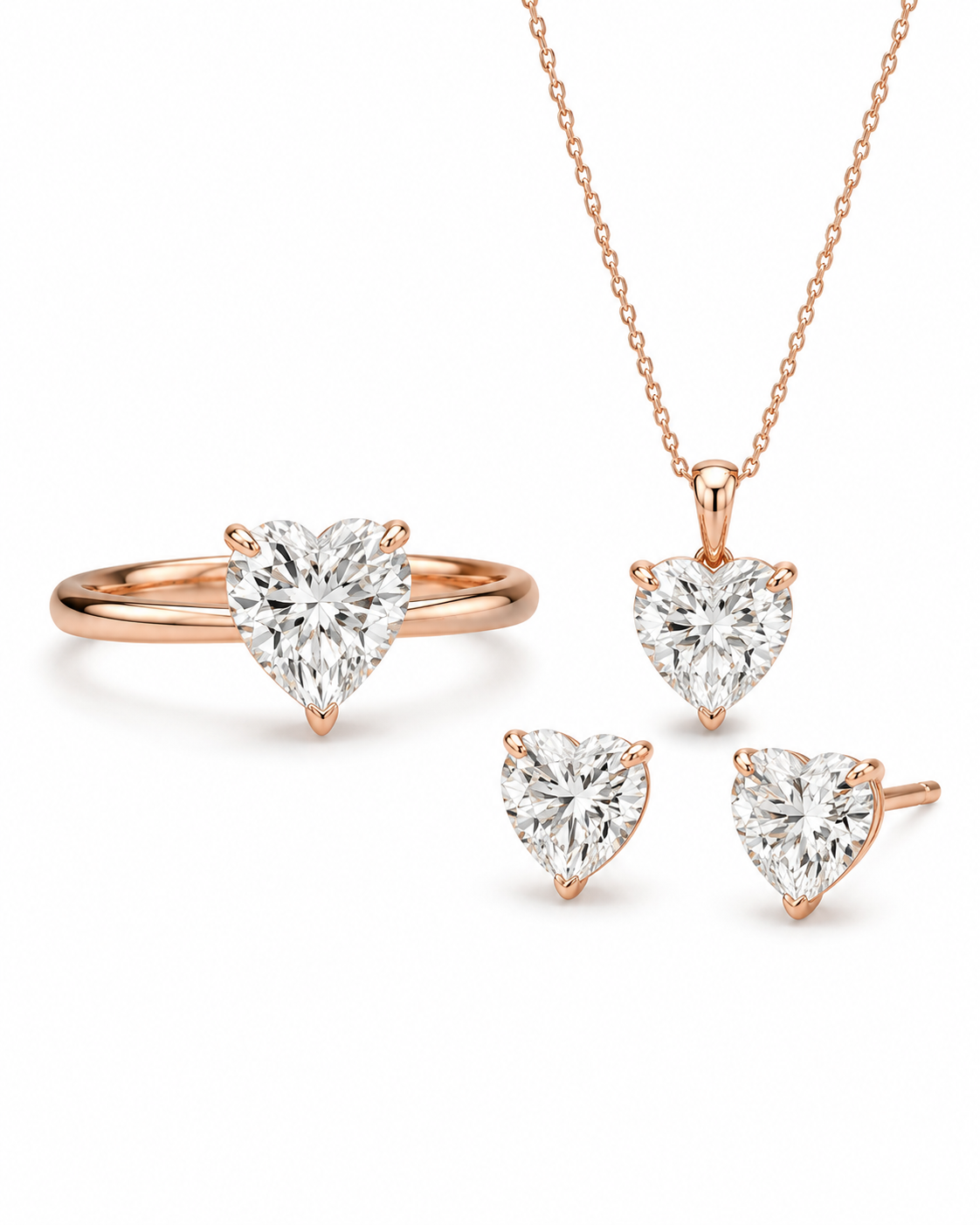 Heart Rose Gold