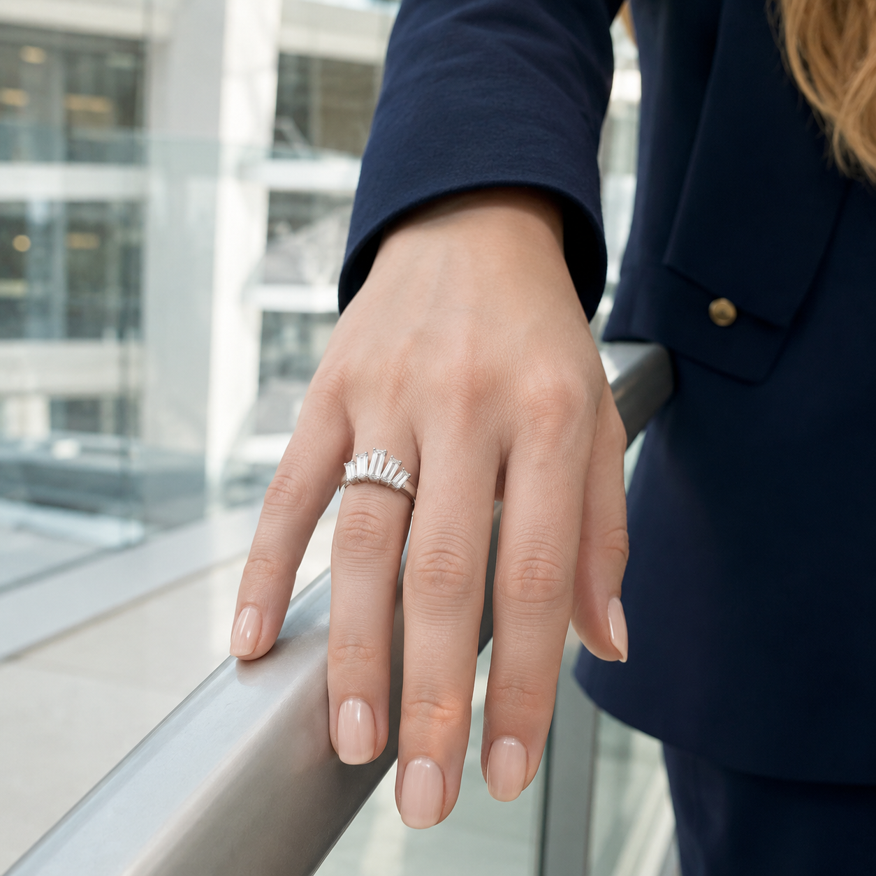 FR05B Lifestyle White Gold Five Baguette Fan Ring.png