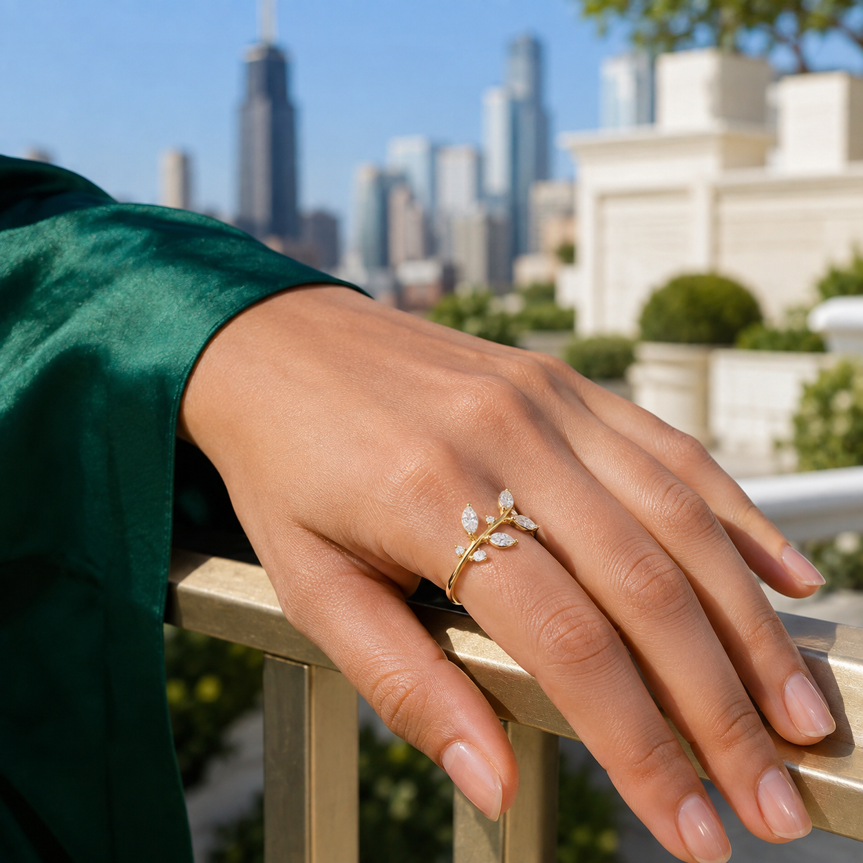 FR04B Lifestyle Yellow Gold Marquise Vine Diamond Ring.png