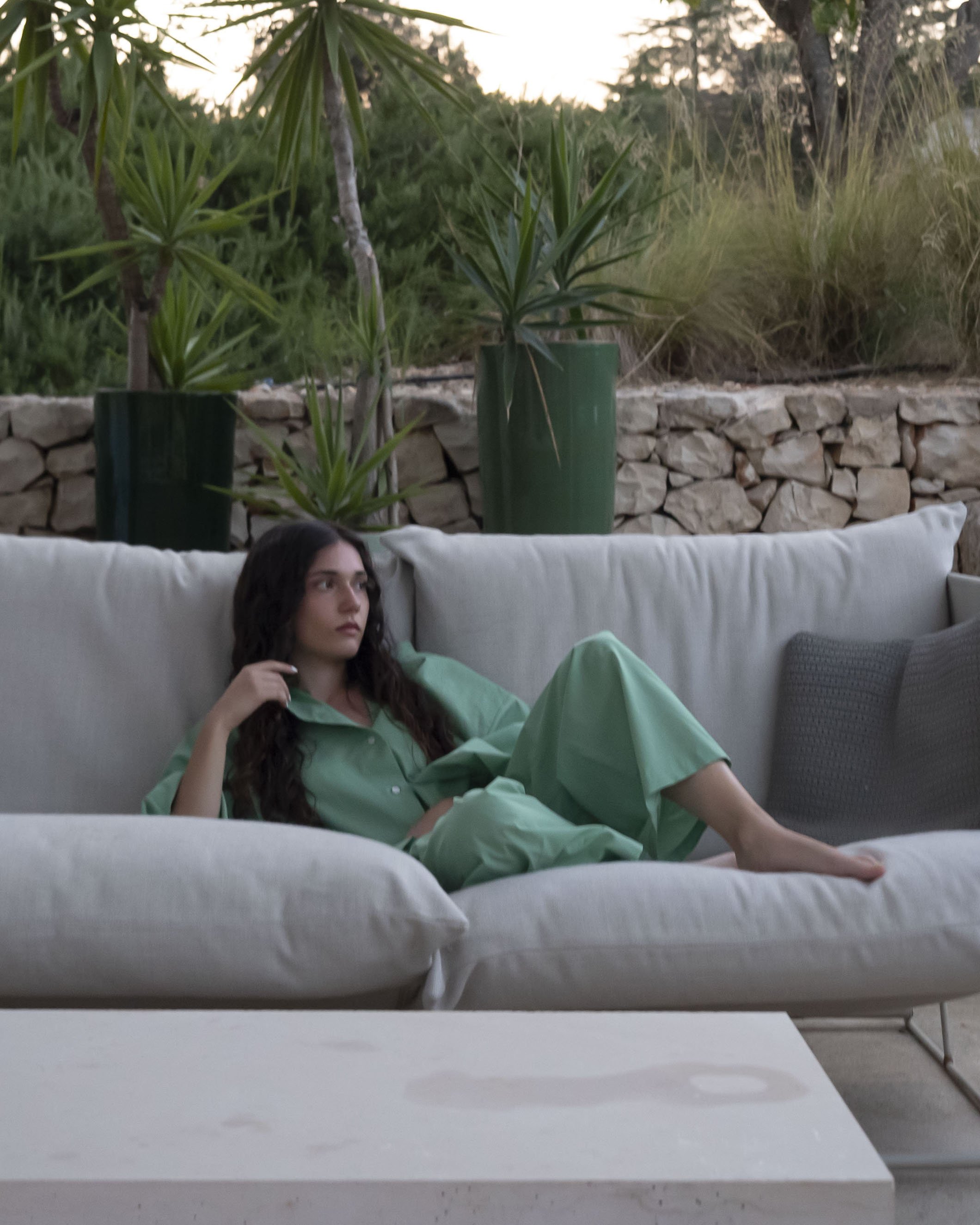 Roberta in light cotton Monopoli pyjamas