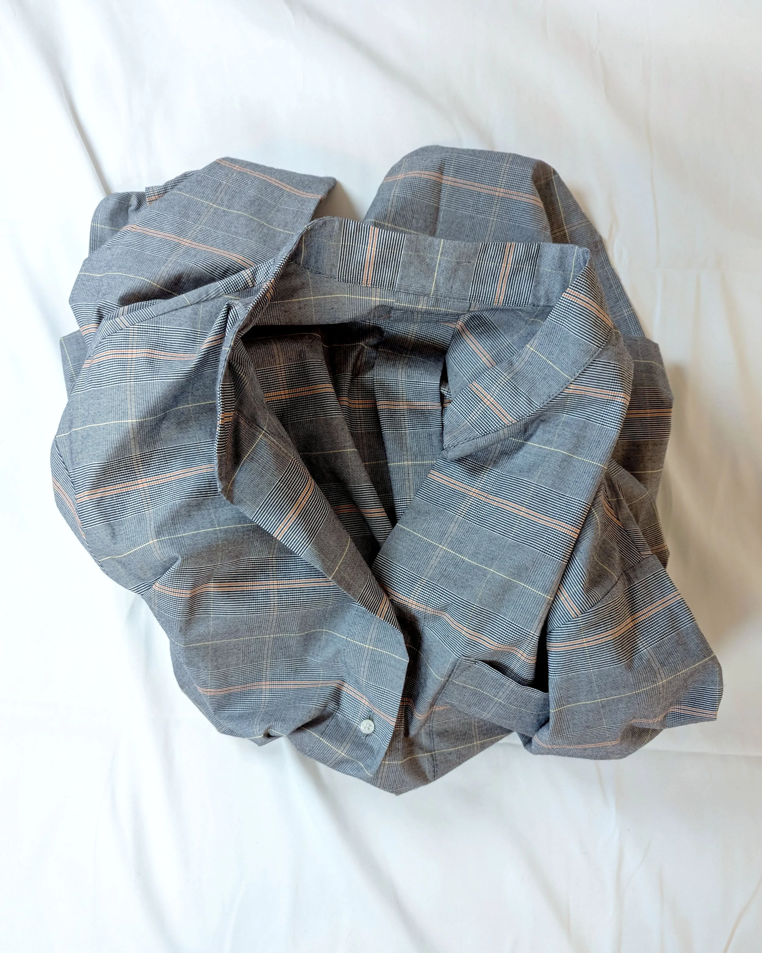GREY PLAID COTTON