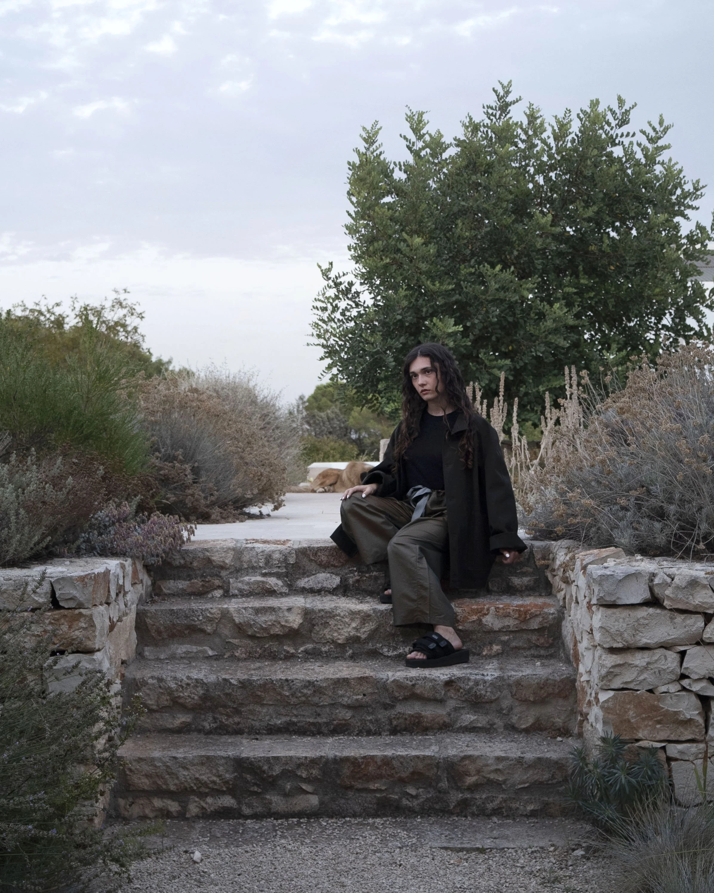 Roberta in Bari pant and Torino coat