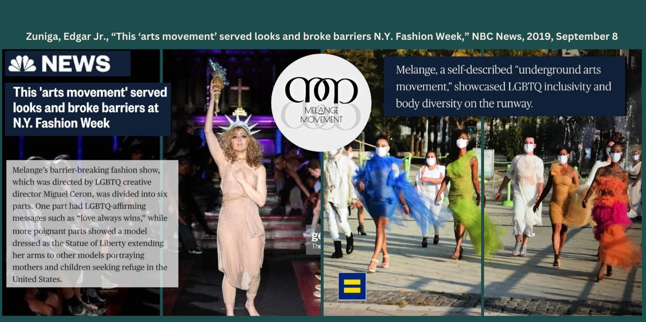 Melange 2019 Fashion Show & 2020 Musiv Video - Models walk as call to action for social justice issues and for voting
